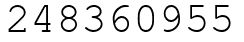 Число 248360955.