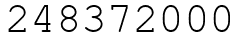 Число 248372000.