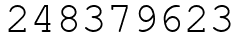 Число 248379623.