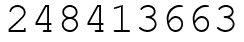 Число 248413663.