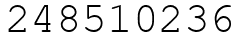 Число 248510236.
