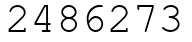 Число 2486273.