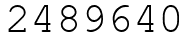 Число 2489640.