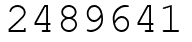 Число 2489641.