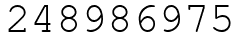 Число 248986975.