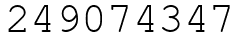 Число 249074347.