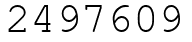 Число 2497609.