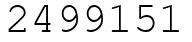Число 2499151.