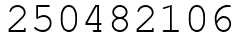 Число 250482106.