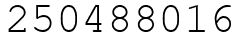 Число 250488016.