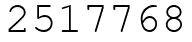 Число 2517768.