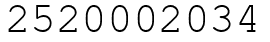 Число 2520002034.