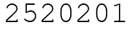 Число 2520201.
