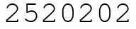 Число 2520202.