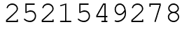 Число 2521549278.