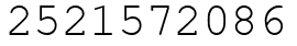 Число 2521572086.