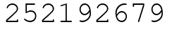 Число 252192679.