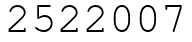 Число 2522007.