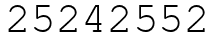 Число 25242552.