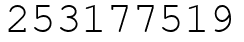Число 253177519.