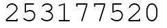 Число 253177520.