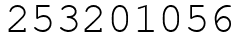 Число 253201056.