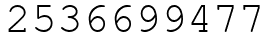 Число 2536699477.