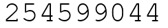 Число 254599044.