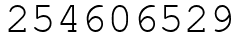 Число 254606529.