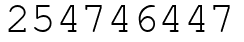 Число 254746447.