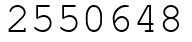 Число 2550648.