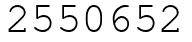 Число 2550652.
