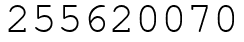 Число 255620070.