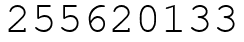 Число 255620133.