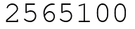 Число 2565100.
