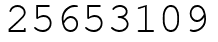 Число 25653109.
