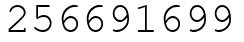 Число 256691699.