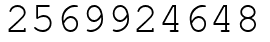 Число 2569924648.
