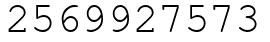 Число 2569927573.
