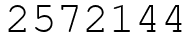Число 2572144.