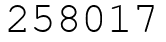 Число 258017.