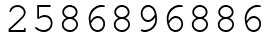 Число 2586896886.