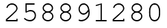 Число 258891280.