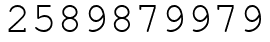 Число 2589879979.
