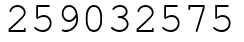 Число 259032575.