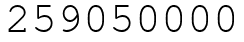 Число 259050000.
