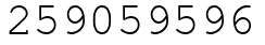 Число 259059596.