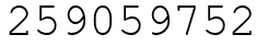 Число 259059752.