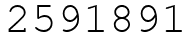 Число 2591891.