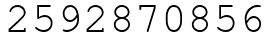 Число 2592870856.